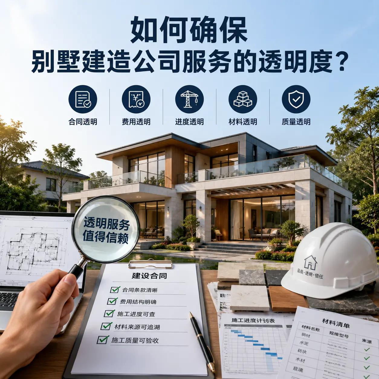 在 荔波 如何确保别墅建造公司服务的透明度?