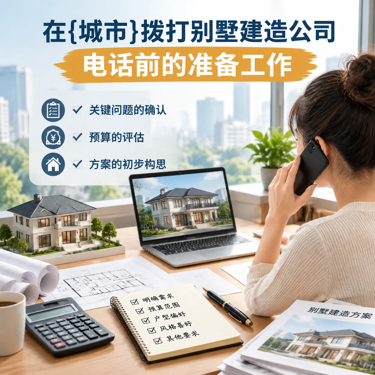 在荔波拨打别墅建造公司电话前的准备工作