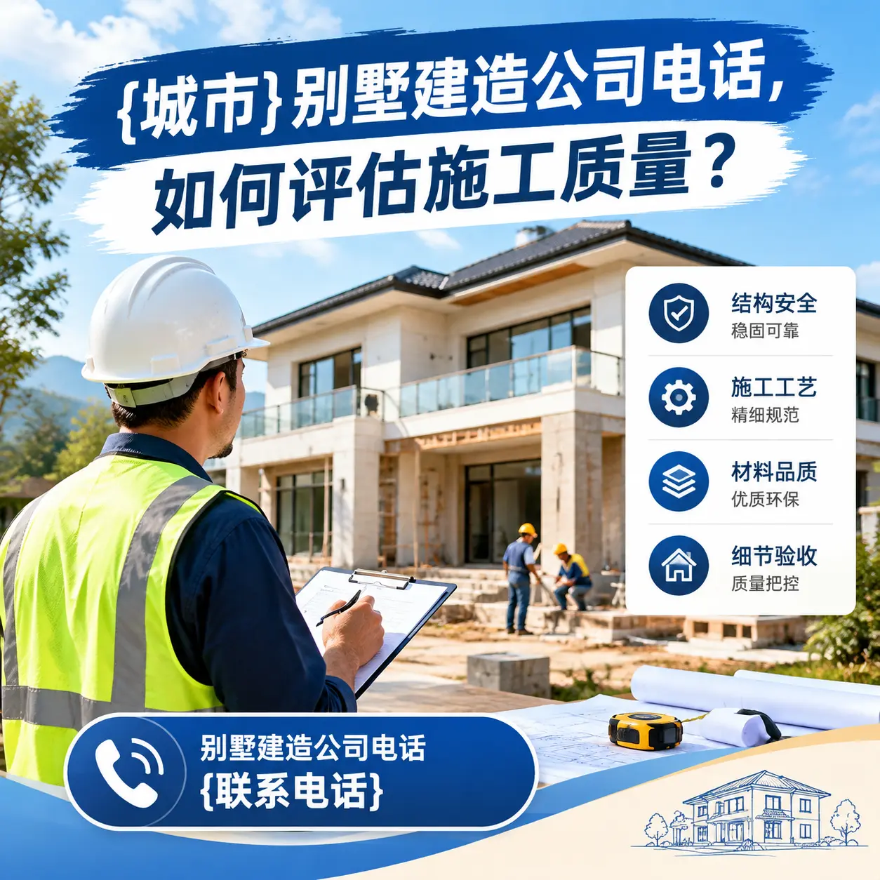 荔波别墅建造公司电话,如何评估施工质量?