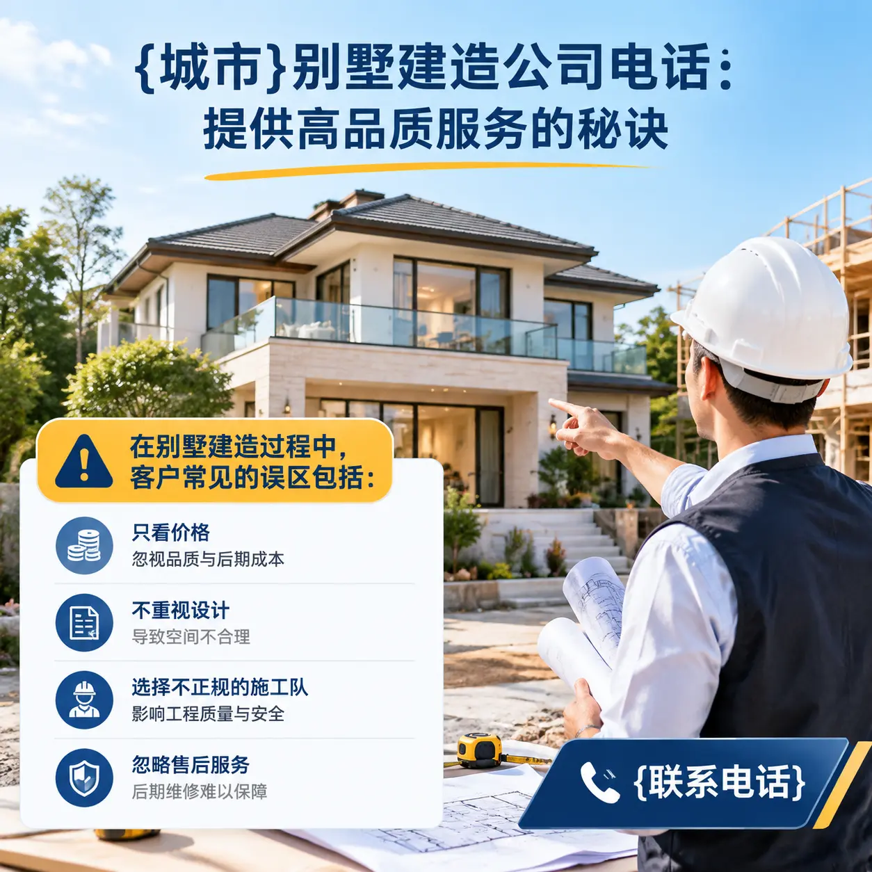 荔波别墅建造公司电话:提供高品质服务的秘诀