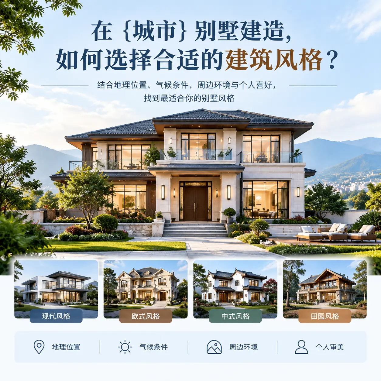 在 荔波 别墅建造,如何选择合适的建筑风格?
